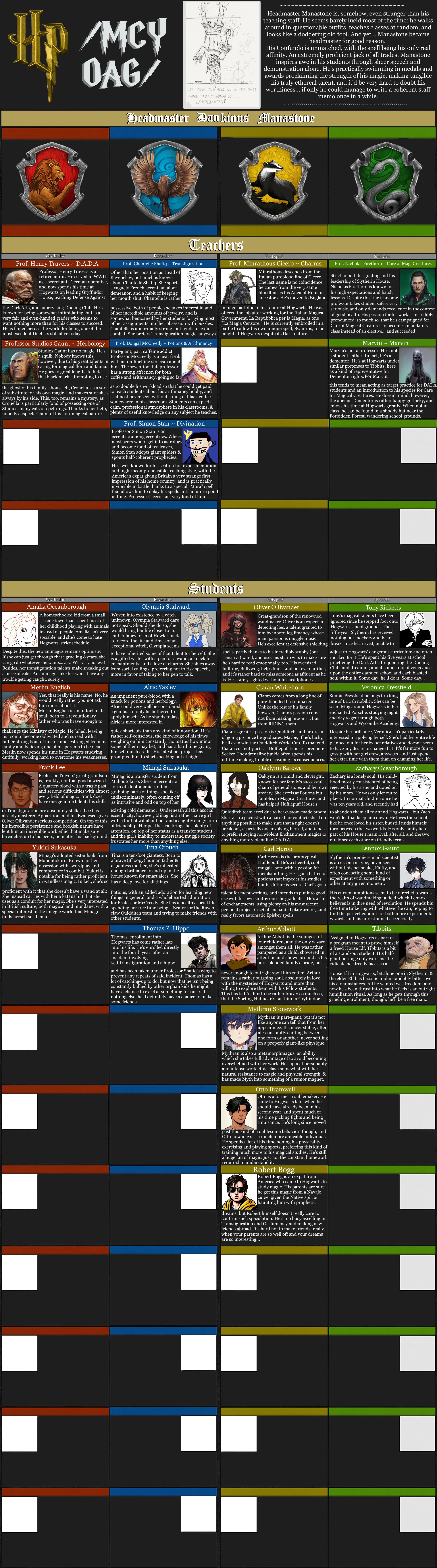 A visual compilation of all the builds above.